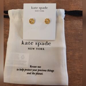 Kate Spade Gold Flower Stud Earrings